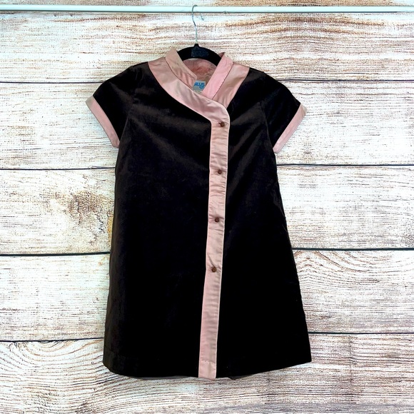 Luli and Me velvet and satin dress - Picture 1 of 6